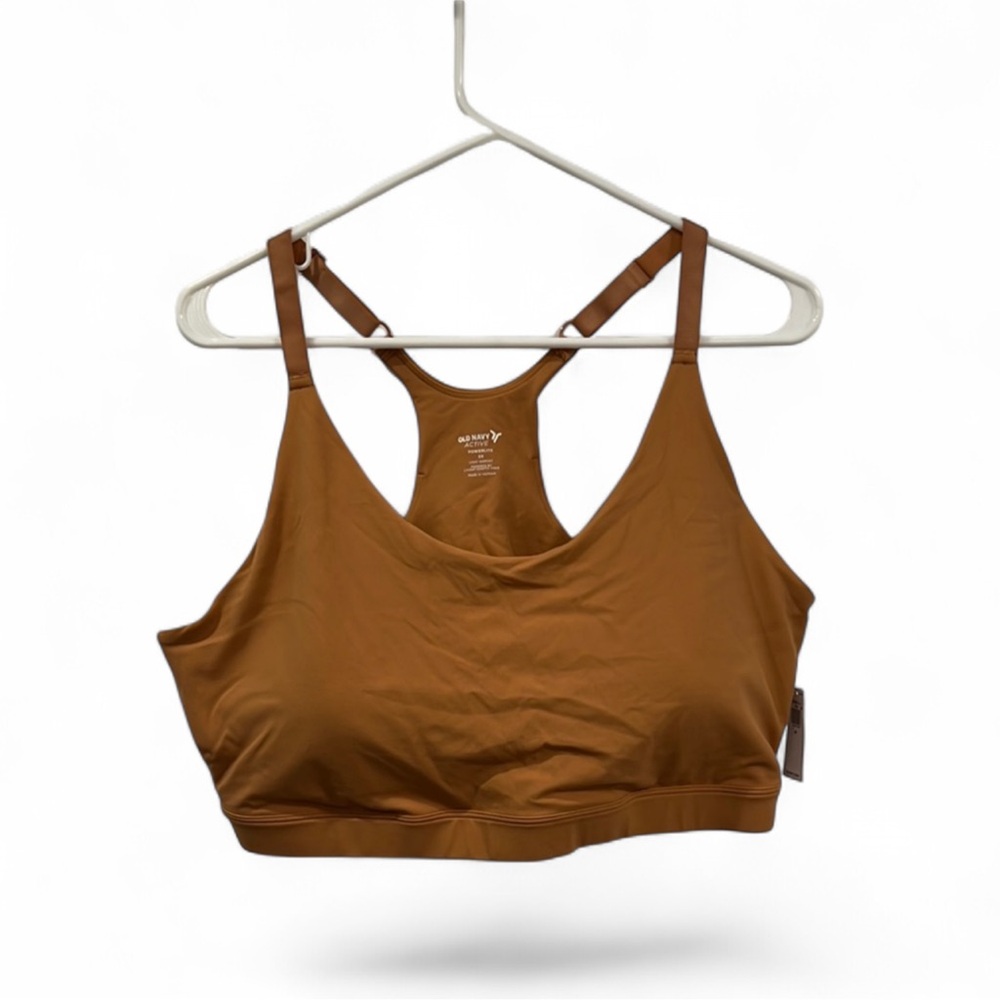 Old Navy Rust Brown Racerback Sports Bralette